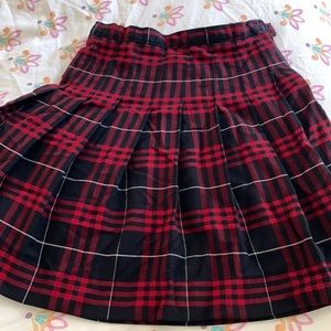 Lands End Hamilton Plaid Skirt